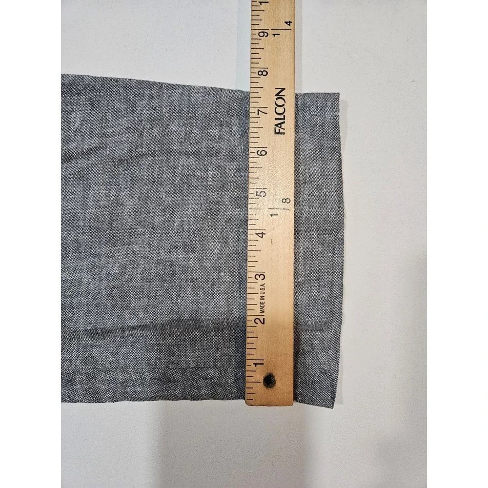 NWOT UNIQLO Chino Pants Men's XL Gray Linen Blend Chambray Flat Front
